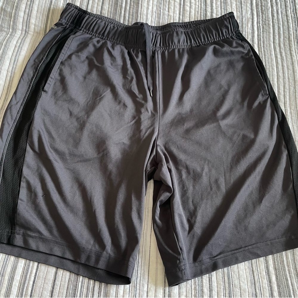 Grey mens athletic shorts size M